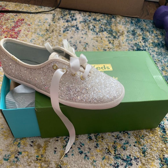 Cream glitter Keds - Picture 1 of 3